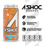 A SHOC Performance Energy Drink, Blue Raspberry, 16 Ounce Can, Natural Energy Blend, BCAAs, Ocean Mineral Electrolytes, and No Chemical Preservatives, 12-pack - Image 3